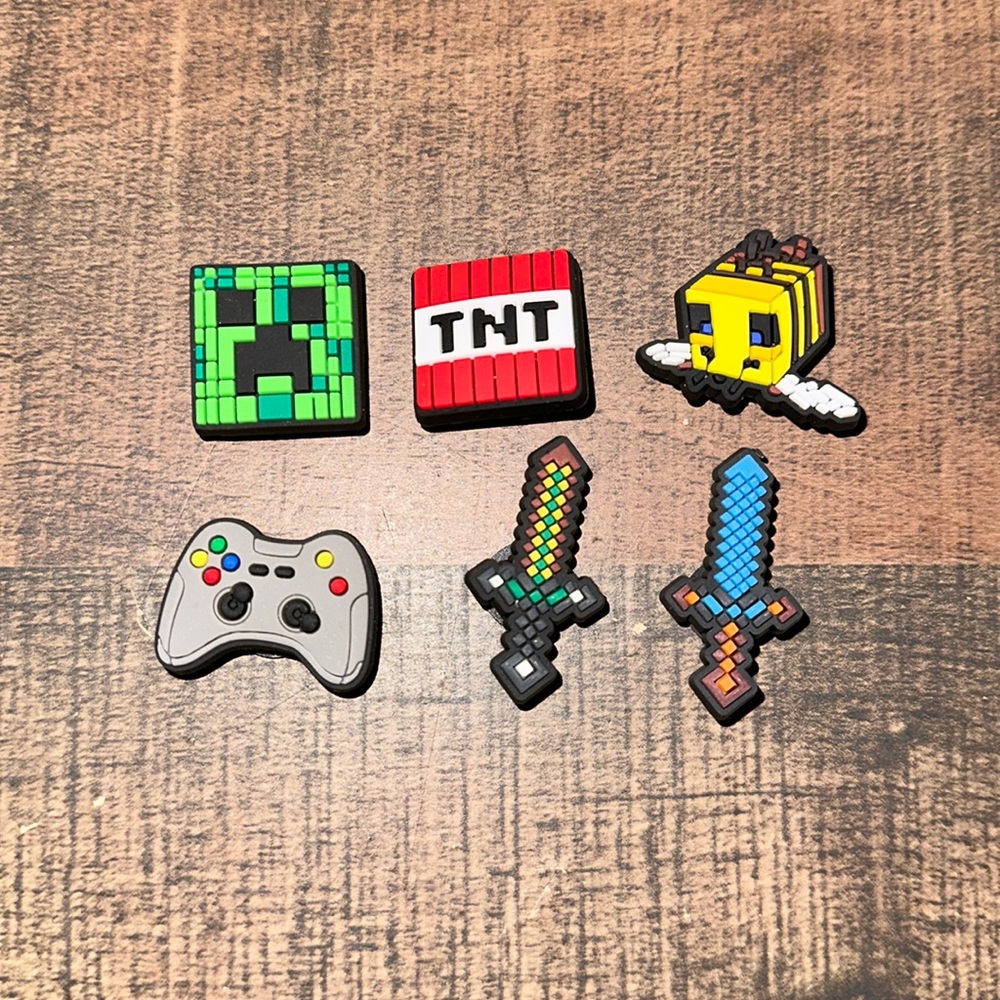 MINECRAFT GAMING CROCS SANDAL CHARMS - CROCS CHARMS